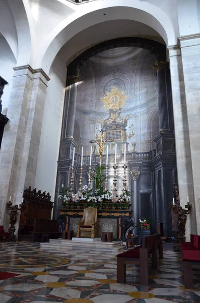 Interior Catedral Católica San Juan Bautista Turín Donde Guarda Sábana —  Fotos de Stock