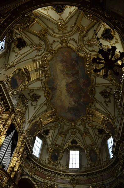 Interior Catedral Católica São João Batista Turim Onde Sudário Turim — Fotografia de Stock