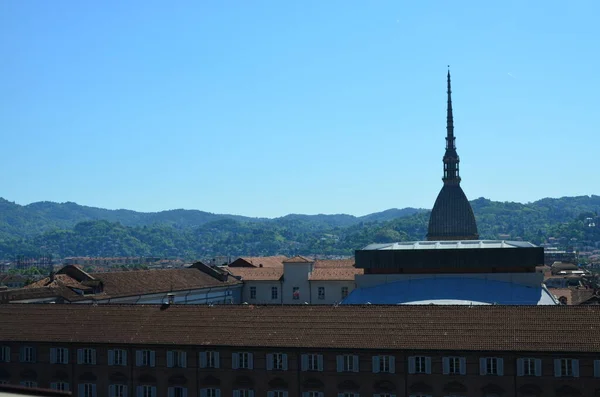 Vista Torre Panorâmica Palazzo Madama Turim — Fotografia de Stock