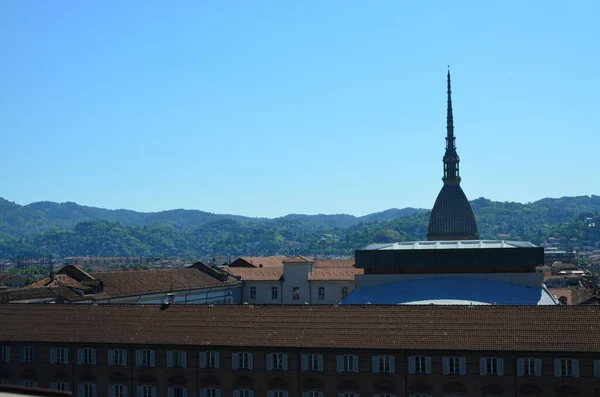 View Panoramic Tower Palazzo Madama Turin — Stock Photo, Image