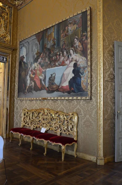 Interior Palazzo Madama Piazza Castello Turim Torino — Fotografia de Stock
