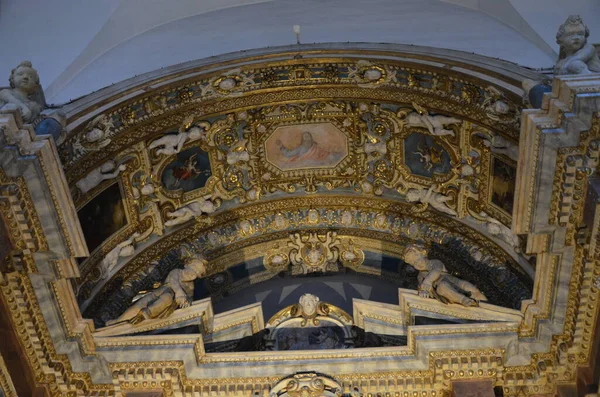 Interior Catedral Católica San Juan Bautista Turín Donde Guarda Sábana — Foto de Stock