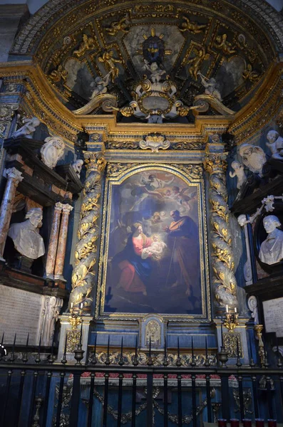 Intérieur Cathédrale Catholique Saint Jean Baptiste Turin Est Conservé Linceul — Photo