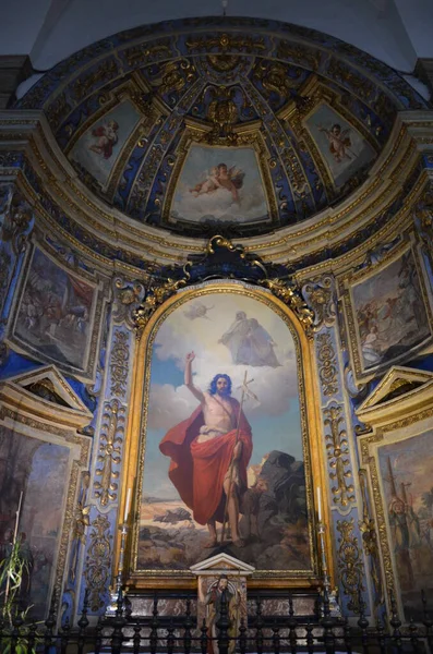 Interior Catedral Católica San Juan Bautista Turín Donde Guarda Sábana — Foto de Stock