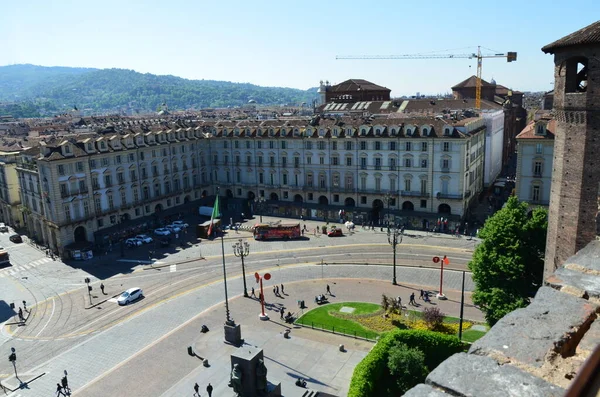 View Panoramic Tower Palazzo Madama Turin — Stock Photo, Image