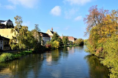 Almanya 'nın Bamberg kentindeki Regnitz nehrinin kıyısındaki tarihi bölge.