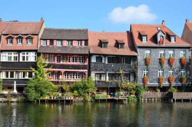 Almanya 'nın Bamberg kentindeki Regnitz nehrinin kıyısındaki tarihi bölge.