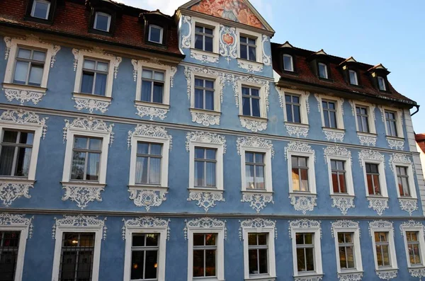 Historische Wijk Aan Oever Van Regnitz Bamberg Duitsland — Stockfoto
