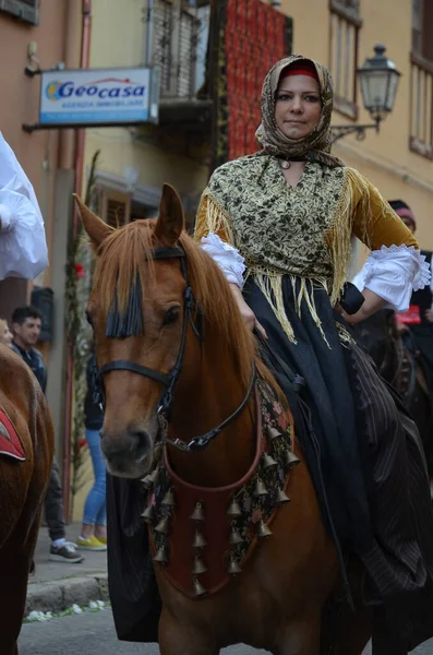 Religiöse Prozession Von Sant Antioco Sardinien — Stockfoto