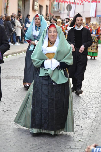 Procession Religieuse Sant Antioco Sardaigne — Photo