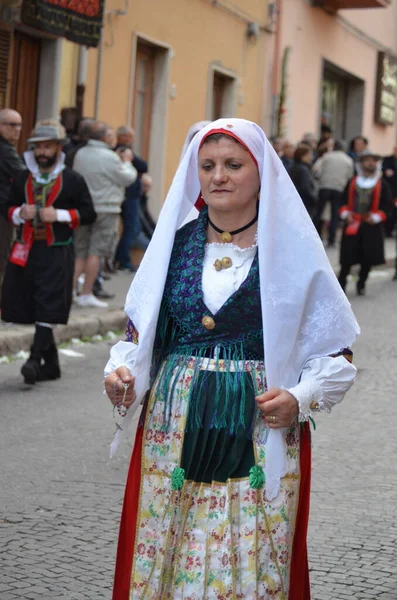 Religiöse Prozession Von Sant Antioco Sardinien — Stockfoto