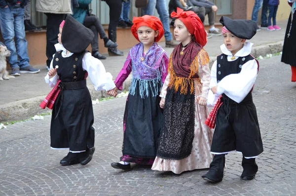 Náboženský Průvod Sant Antioco Sardinie — Stock fotografie