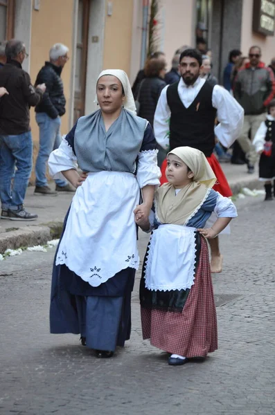 Religiöse Prozession Von Sant Antioco Sardinien — Stockfoto