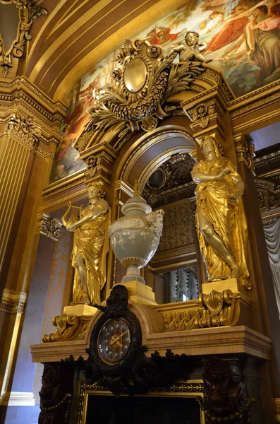 Εσωτερικό Της Όπερας National Paris Γαλλία — Φωτογραφία Αρχείου