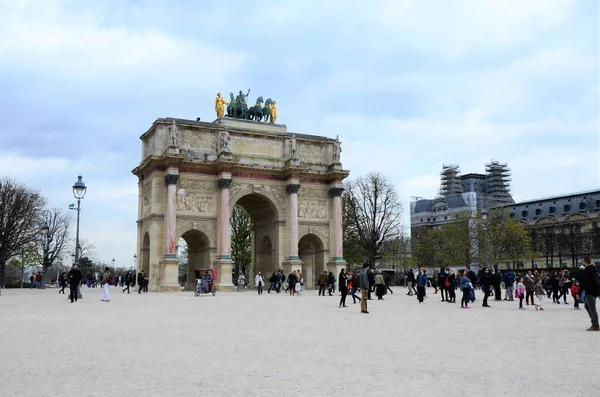 Arc Triomphe Carrousel Paris France — Stock Photo, Image