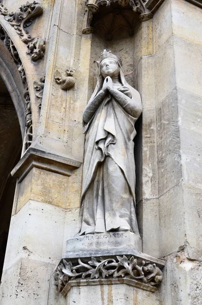 Wielki Gotycki Kościół Germaina Paryżu Francja — Zdjęcie stockowe