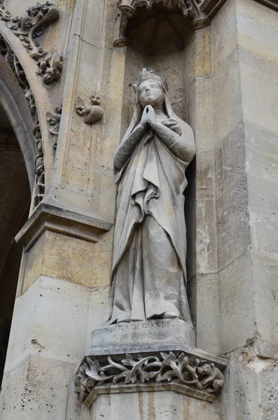 Große Gotische Kirche Saint Germain Lauxerrois Paris Frankreich — Stockfoto