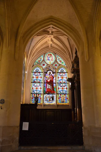 Велика Готична Церква Святого Германа Lauxerrois Парижі Франція — стокове фото