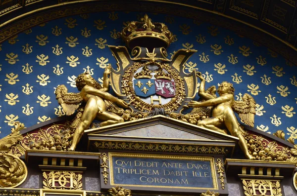 Pozlacené Hodiny Conciergerie Visí Hodinové Věži Conciergerie Paříži — Stock fotografie