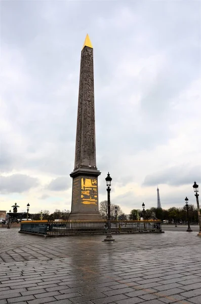 Obelisco Louxor Place Concorde París Francia —  Fotos de Stock