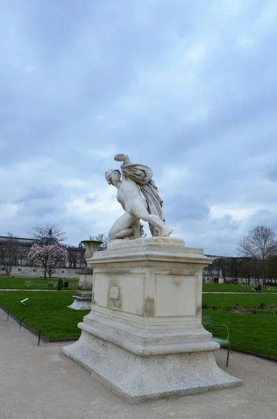 Vista Dia Jardim Jardin Des Tuileries Paris — Fotografia de Stock