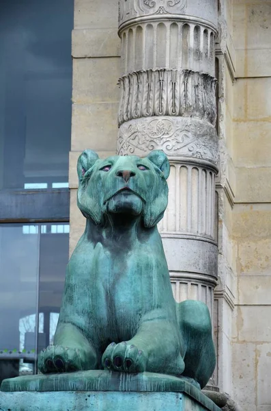 Dagsutsikt Över Jardin Des Tuileries Trädgård Paris — Stockfoto