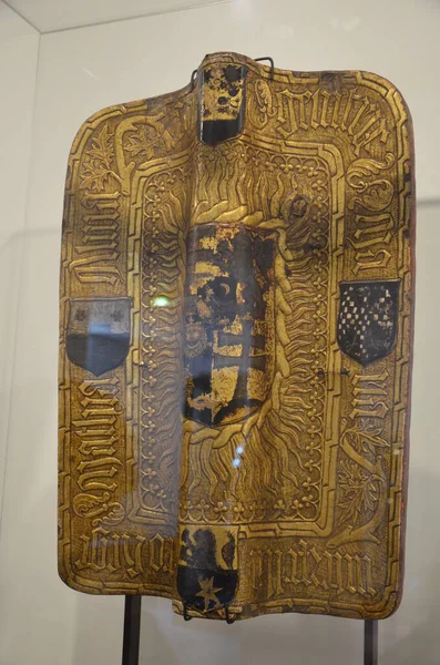 Close Dari Armor Asli Museum Angkatan Darat Istana Les Invalides — Stok Foto