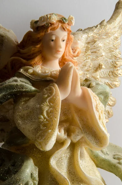 Angel statue on white background — Stock Photo, Image
