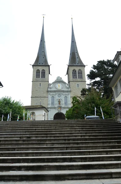 İsviçre, Lucerne 'deki Chapel Köprüsü — Stok fotoğraf