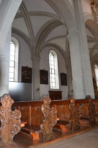 Chiesa di San Leodegar (Hofkirche) a Lucerna, Svizzera — Foto Stock