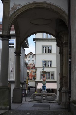 Ortaçağ çeşme lucerne, İsviçre