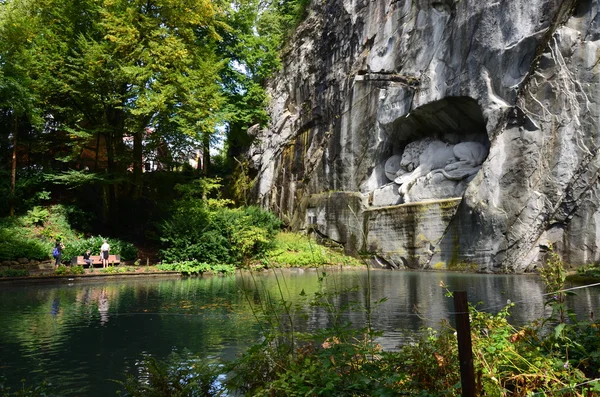 Aslan Anıt veya lucerne İsviçre'Aslan.