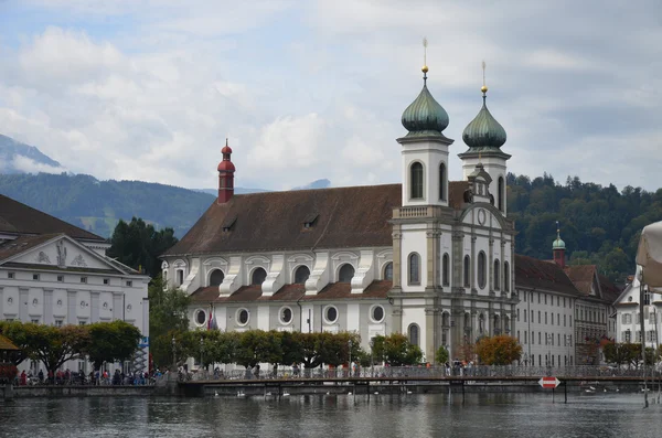 Gereja Jesuit di Lucerne, Swiss — Stok Foto