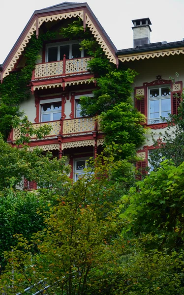 Half-timbered houses in the heart of Lucerne, Switzerland — Stock Photo, Image