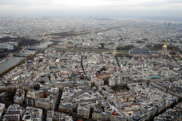 Παρίσι θέα από την κορυφή του Πύργου του Άιφελ — Φωτογραφία Αρχείου