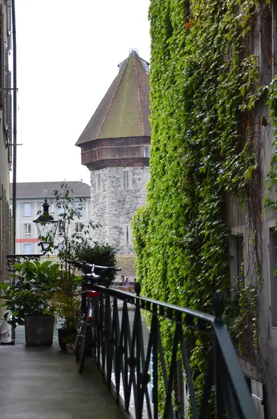 Kapellenbrücke in Luzern, Schweiz — Stockfoto