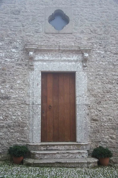 トラーパニ、エーリチェ町、南イタリアのシチリア島のトラーパニ州の町の建物, — ストック写真