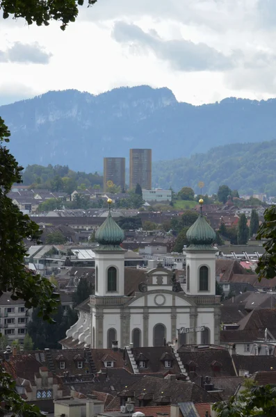 Jesuit church in Lucerne, Switzerland — Stock Photo, Image