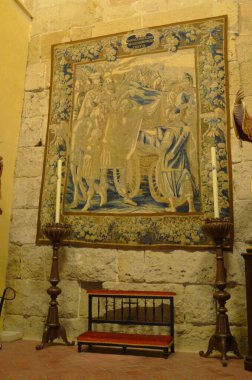 Cordoba, İspanya 03.27.2019: San Ambrosio Şapeli Sunağı, Crdoba Mezquital-Katedrali.