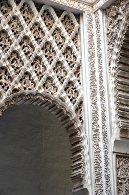 Sevilla, İspanya 03.24.2019: Sevilla Büyükelçiler Salonu.