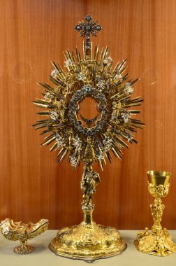 Seville, İspanya 03.24.2019: Nepomuk Aziz John Ostensoryumu