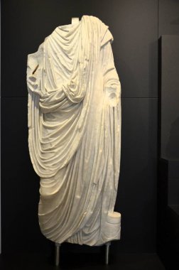 Cordoba, İspanya 03.27.2019: Roma mermer heykeli (MS 1. yüzyıl))