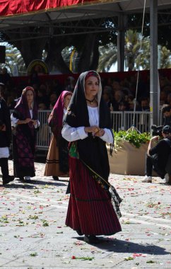 Cagliari, Sardunya 05.01.2019: Aziz Efisio dini geçit töreni