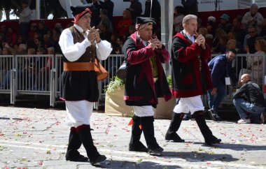 Cagliari, Sardunya 05.01.2019: Aziz Efisio dini geçit töreni