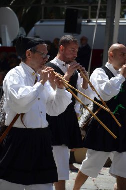 Cagliari, Sardunya 05.01.2019: Aziz Efisio dini geçit töreni