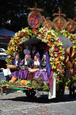 Cagliari, Sardunya 05.01.2019: Aziz Efisio dini geçit töreni