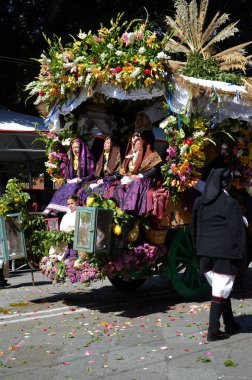 Cagliari, Sardunya 05.01.2019: Aziz Efisio dini geçit töreni
