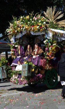 Cagliari, Sardunya 05.01.2019: Aziz Efisio dini geçit töreni