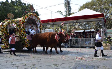 Cagliari, Sardunya 05.01.2019: Aziz Efisio dini geçit töreni