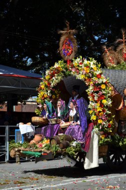 Cagliari, Sardunya 05.01.2019: Aziz Efisio dini geçit töreni